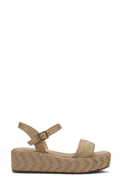 Vaneli Walda Ankle Strap Platform Sandal In Brown