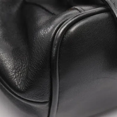 Pre-owned Gucci Black Leather Backpack ()