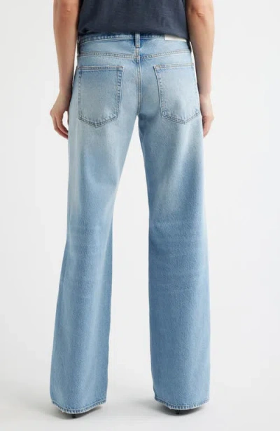 Frame The Gray Relaxed Bootcut Jeans In Blue