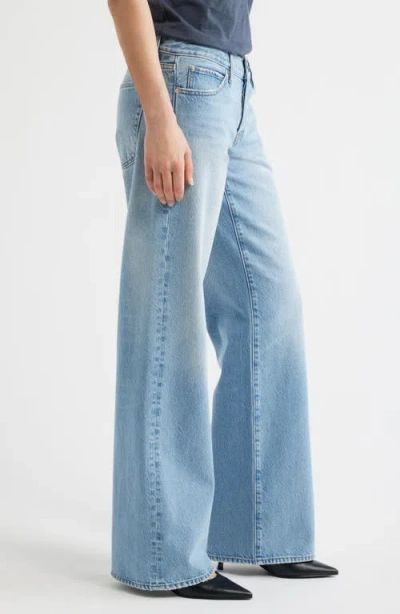 Frame The Gray Relaxed Bootcut Jeans In Blue