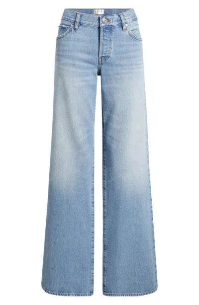 Frame The Gray Relaxed Bootcut Jeans In Blue