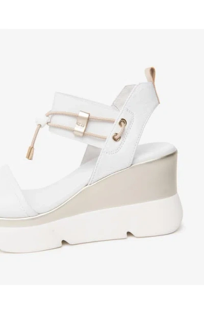 Nerogiardini Platform Wedge Sandal In White