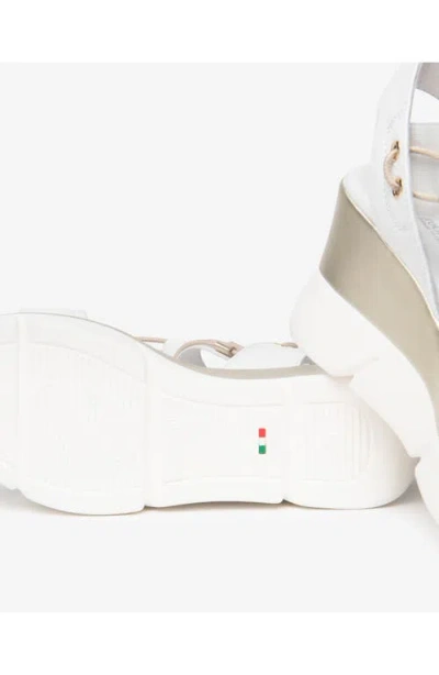 Nerogiardini Platform Wedge Sandal In White