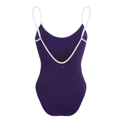 Vilebrequin Women Low-back One-piece Swimsuit Solid In Blue