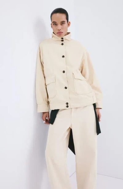 Mango Cazadora Eugenie Jacket In White