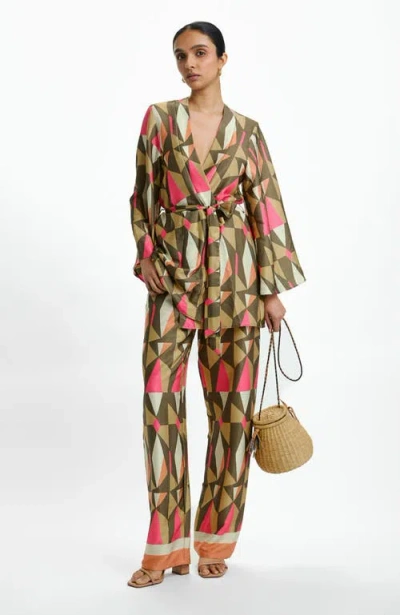 Diarrablu Short Duster In Multi