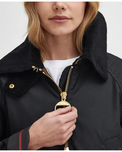 Barbour Allerston Womens Wax Jacket In Black