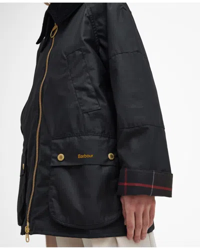 Barbour Allerston Womens Wax Jacket In Black