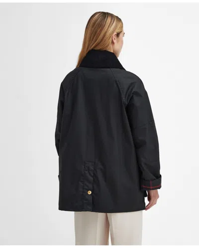 Barbour Allerston Womens Wax Jacket In Black