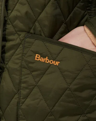 Barbour Annandale Corduroy-trimmed Quilted Shell Jacket In Green