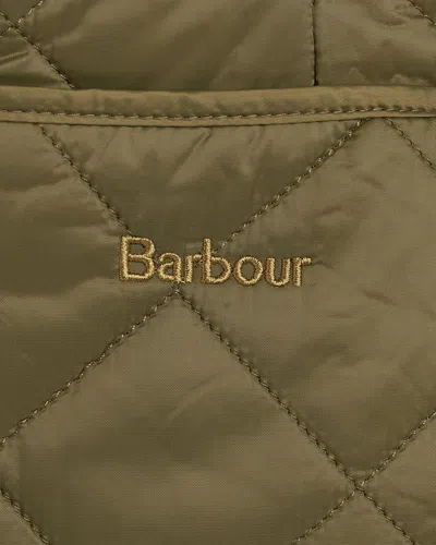 Barbour Deveron Quilted Buttoned Jacket In Green