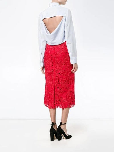 Shop Valentino - Floral Lace Skirt