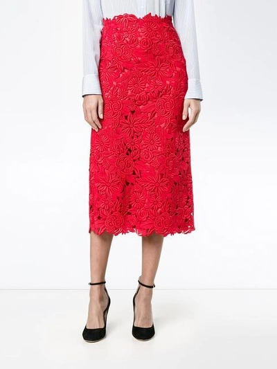 Valentino Guipure Lace Skirt In | ModeSens