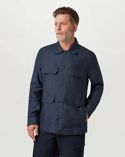 Belstaff Multi-pocket Field Jacket In Blue