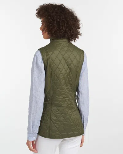 Barbour Otterburn Quilted Nylon Vest In Green