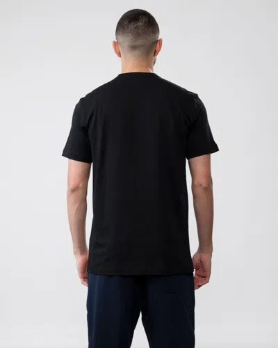 Belstaff Short Sleeved Mens Logo Patch T-shirt In Black