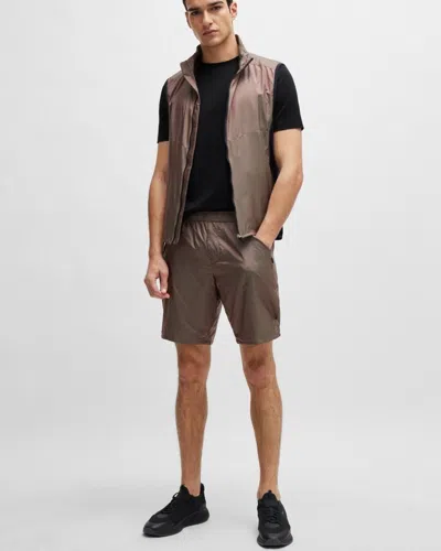 Hugo Boss Tee Mens Stretch Cotton T-shirt With Contrast Logo Nos In Black