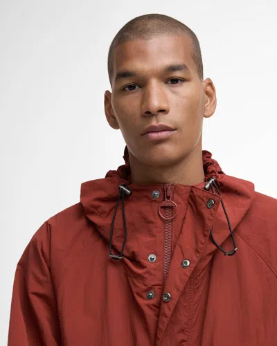 Barbour Re-engineered Showerproof Jacket Fired Brick In Brown