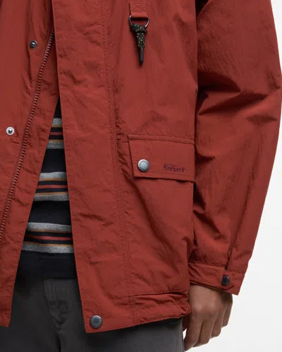 Barbour Re-engineered Showerproof Jacket Fired Brick In Brown