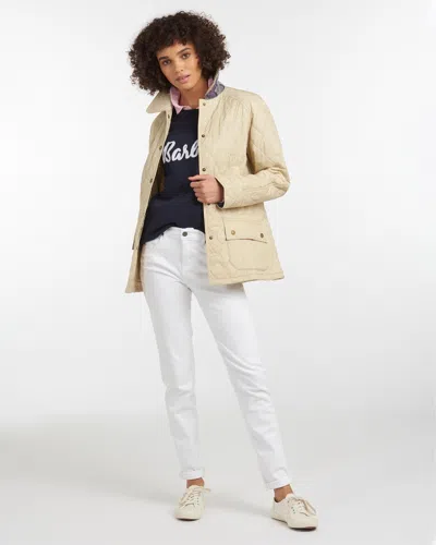 Barbour Summer Beadnell Womens Quilted Jacket In Neutral
