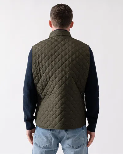 Belstaff Quilted Diamond Recycled Front Pockets Jacket In Green