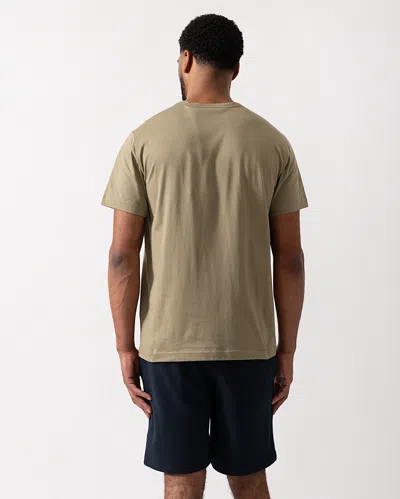 Belstaff Mens Short Sleeved Logo Patch T-shirt In Green