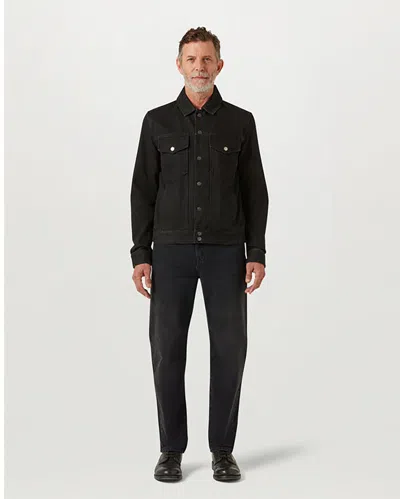 Belstaff Piston Trucker Jacket In Washed Black