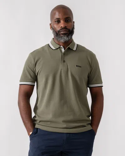 Hugo Boss Short-sleeve Polo Shirt In Green