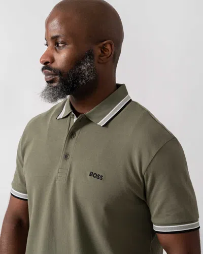 Hugo Boss Short-sleeve Polo Shirt In Green