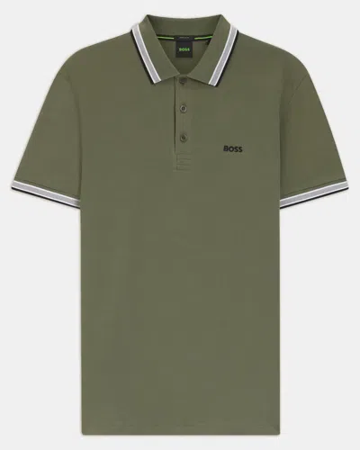 Hugo Boss Short-sleeve Polo Shirt In Green