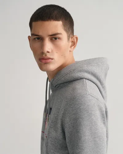Gant Mens Regular Fit Archive Shield Pullover Hoodie In Multi