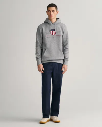 Gant Mens Regular Fit Archive Shield Pullover Hoodie In Multi