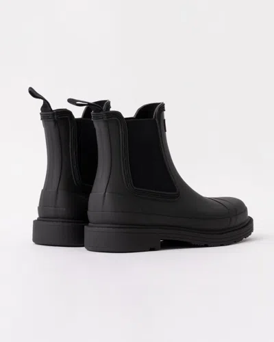 Hunter Commando Womens Chelsea Boot In Black