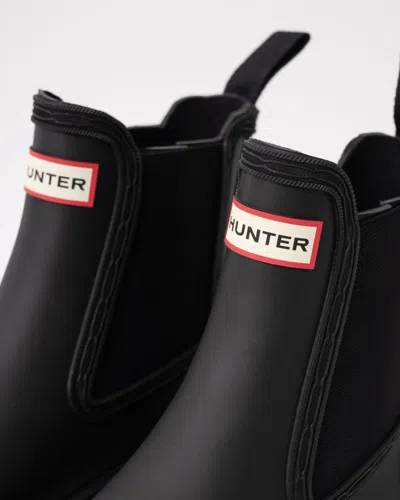 Hunter Commando Womens Chelsea Boot In Black
