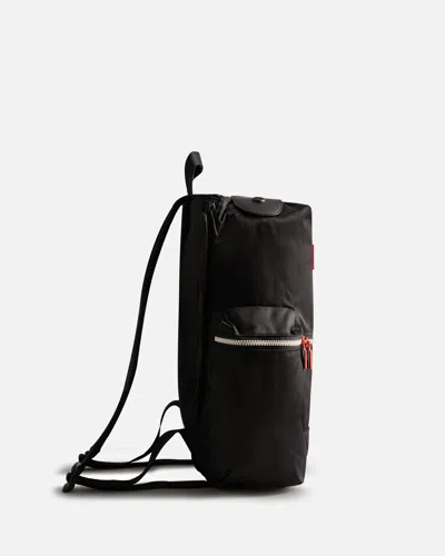 Hunter Nylon Large Topclip Backpack In Black