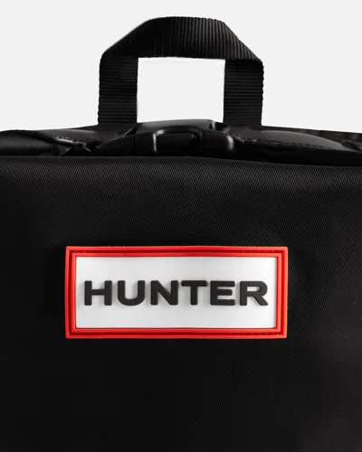 Hunter Nylon Large Topclip Backpack In Black