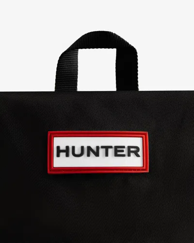 Hunter Nylon Mini Topclip Backpack In Black