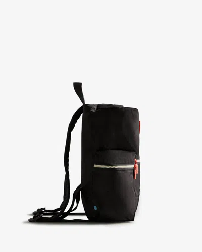Hunter Nylon Mini Topclip Backpack In Black