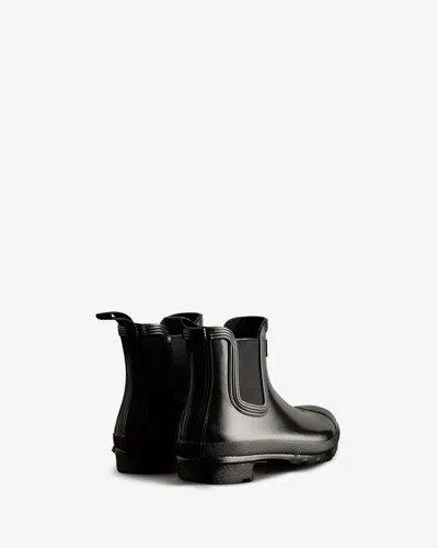 Hunter Original Chelsea Gloss Womens Boots In Black