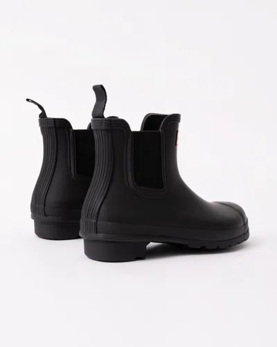 Hunter Tabitha Black Round Toe Waterproof Pull-on Rain Boots Hawk302 In Black