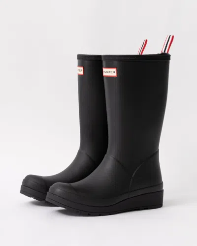 Hunter Original Play Tall Waterproof Rain Boot In Black