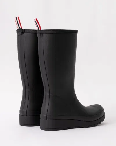 Hunter Original Play Tall Waterproof Rain Boot In Black