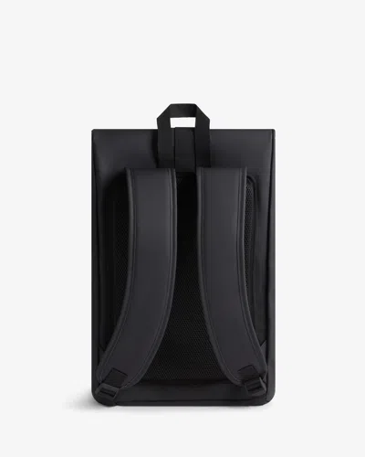 Hunter Pentallen Roll Top Clip Backpack In Black