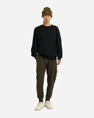 Moose Knuckles Hartsfield Mens Crew Neck Sweatshirt In Black