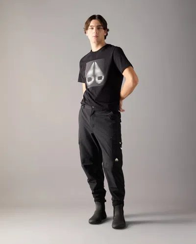 Moose Knuckles Round-neck Short-sleeved T-shirt In Black