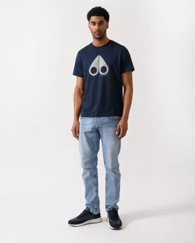 Moose Knuckles Tandem Mens T-shirt In Blue