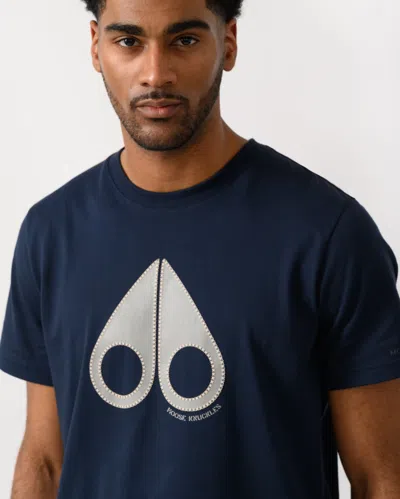 Moose Knuckles Tandem Mens T-shirt In Blue