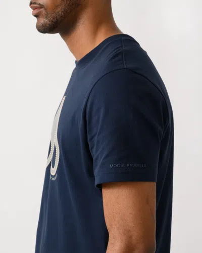 Moose Knuckles Tandem Mens T-shirt In Blue