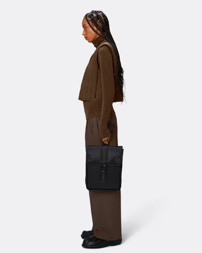 Rains Puffed Backpack Micro In Black