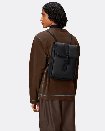 Rains Puffed Backpack Micro In Black